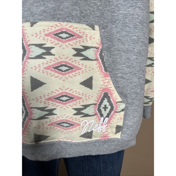 Neff Native Print Hoodie Women Large - Picture 2 of 5